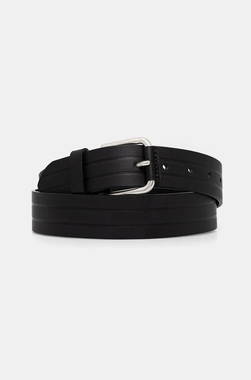 Sisley curea de piele barbati, culoarea negru, 6G8ZSL018 Sisley curea de piele barbati, culoarea negru, 6G8ZSL018