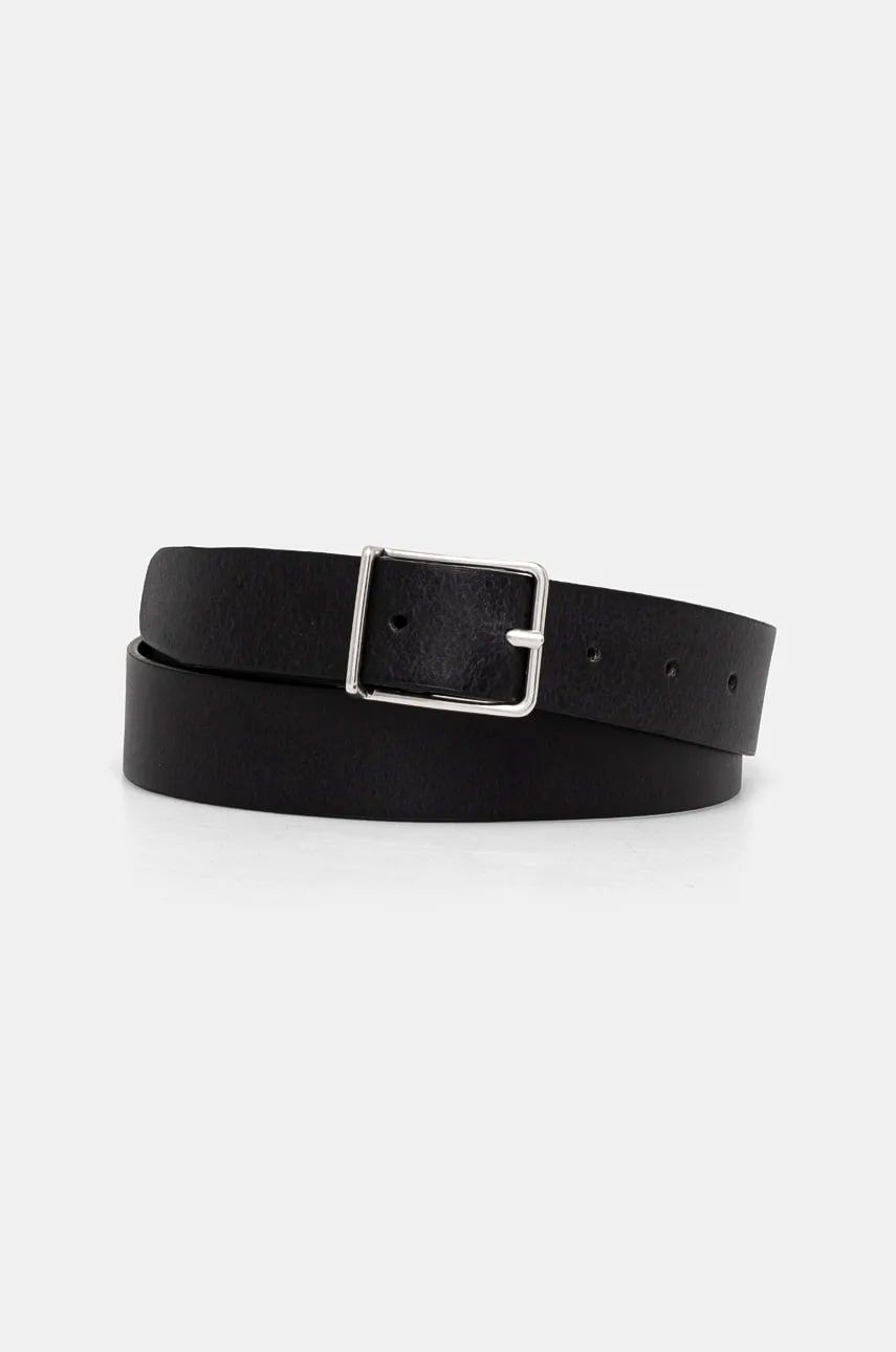 Sisley curea de piele barbati, culoarea negru, 6G8ZSL017 Sisley curea de piele barbati, culoarea negru, 6G8ZSL017