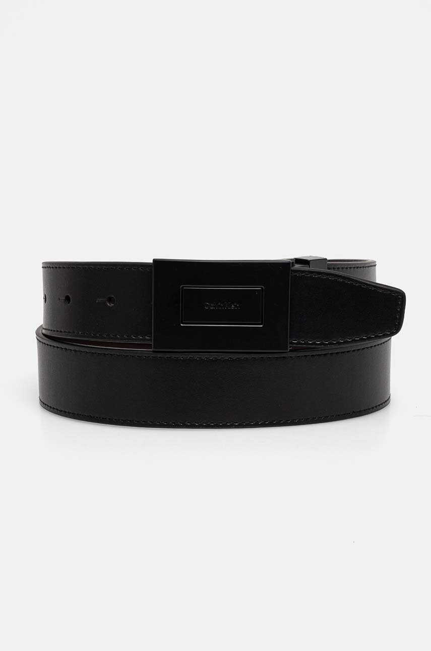 

Кожен колан с две лица Calvin Klein мъжки в черно K50K511561, Черен