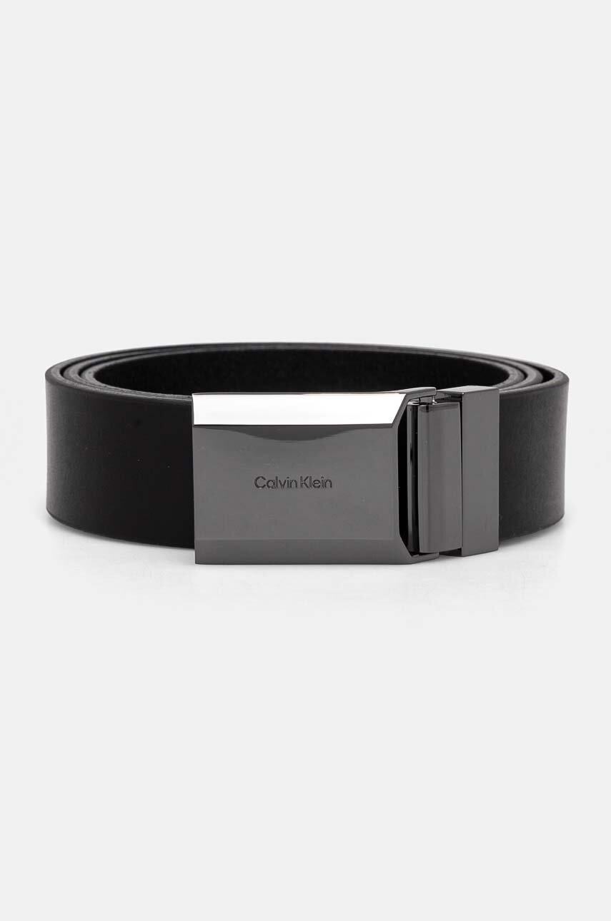 

Кожен колан с две лица Calvin Klein мъжки в черно K50K512392, Черен