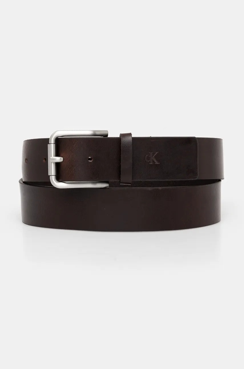 

Кожен колан Calvin Klein Jeans мъжки в кафяво K50K512086, Кафяв
