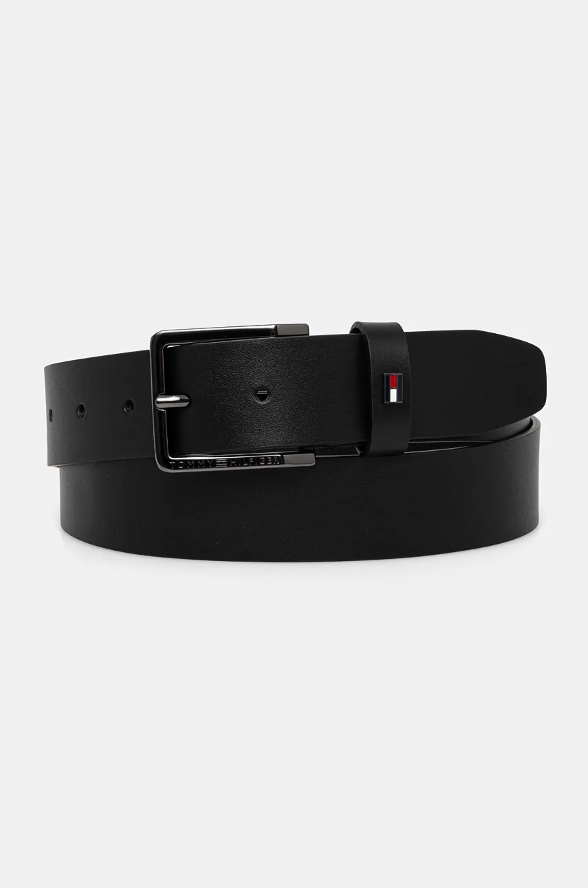 

Кожен колан Tommy Hilfiger мъжки в черно AM0AM12819, Черен