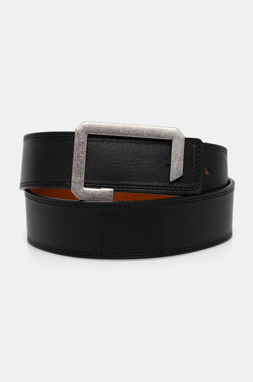 

Кожен колан с две лица ZADIG&VOLTAIRE мъжки в черно LMBT00005, Черен