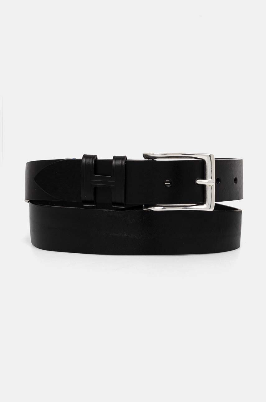 Hackett London curea de piele barbati, culoarea negru, HM413177 Hackett London curea de piele barbati, culoarea negru, HM413177
