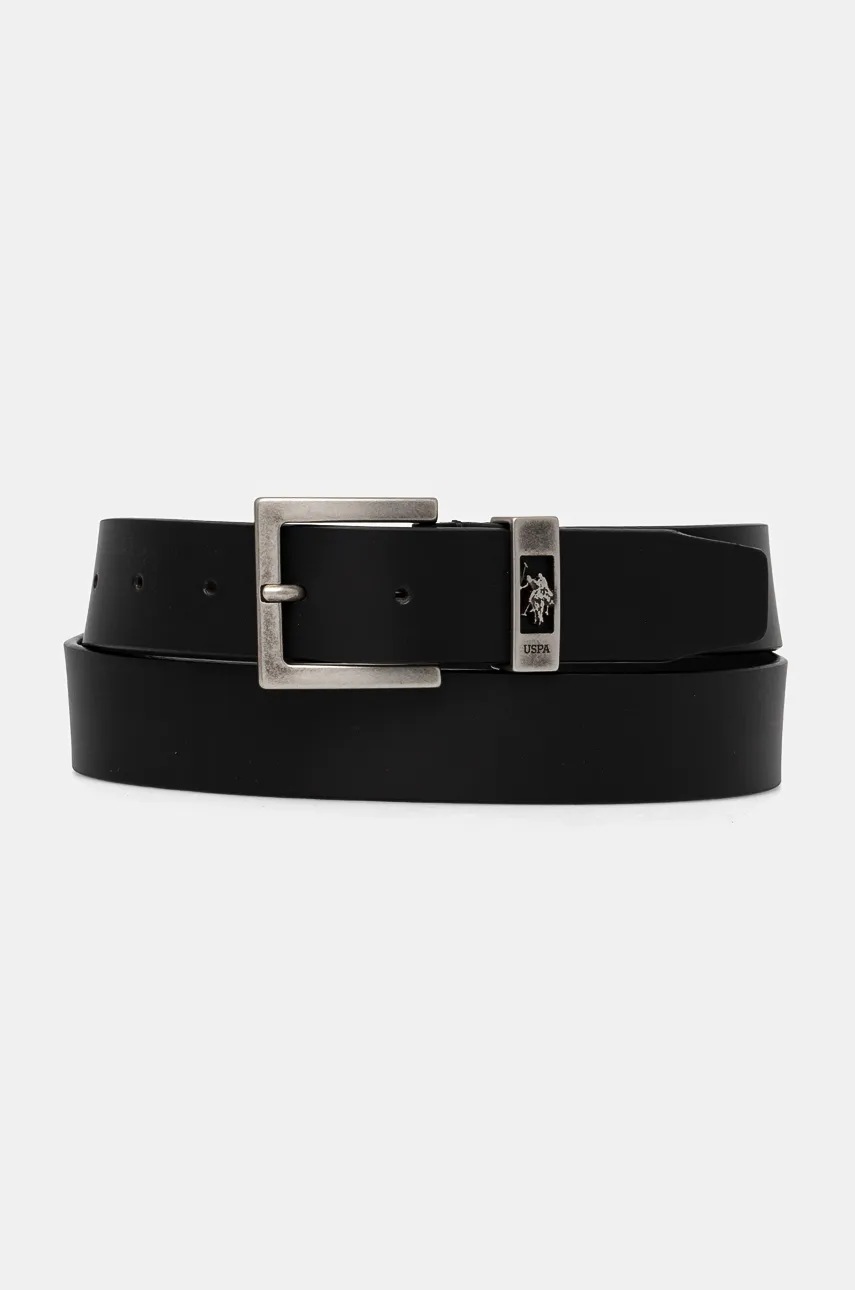 

Кожен колан U.S. Polo Assn. Michigan мъжки в черно WEUQH2521MHA, Черен