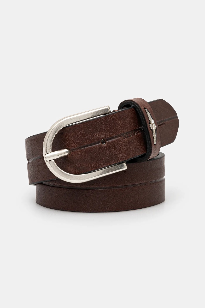 

Кожен колан Aeronautica Militare IT мъжки в кафяво AM401, Кафяв