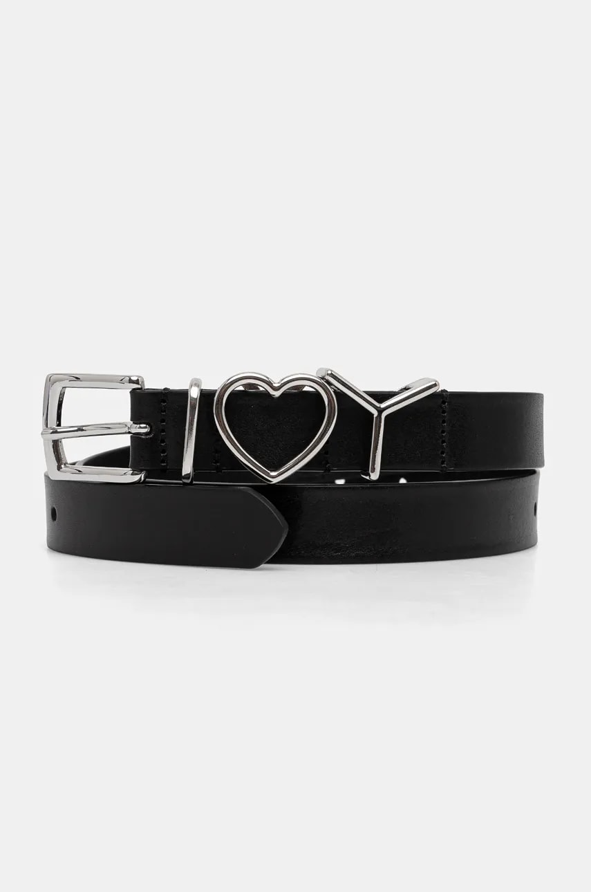 Y/Project curea Y HEART BELT 25MM culoarea negru, 621BE008 Y/Project curea Y HEART BELT 25MM culoarea negru, 621BE008
