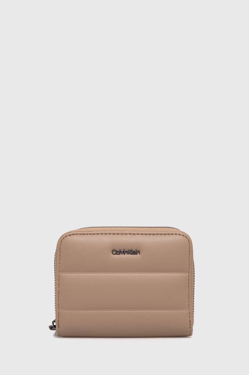 

Портмоне Calvin Klein дамски в бежово K60K612201, Бежов