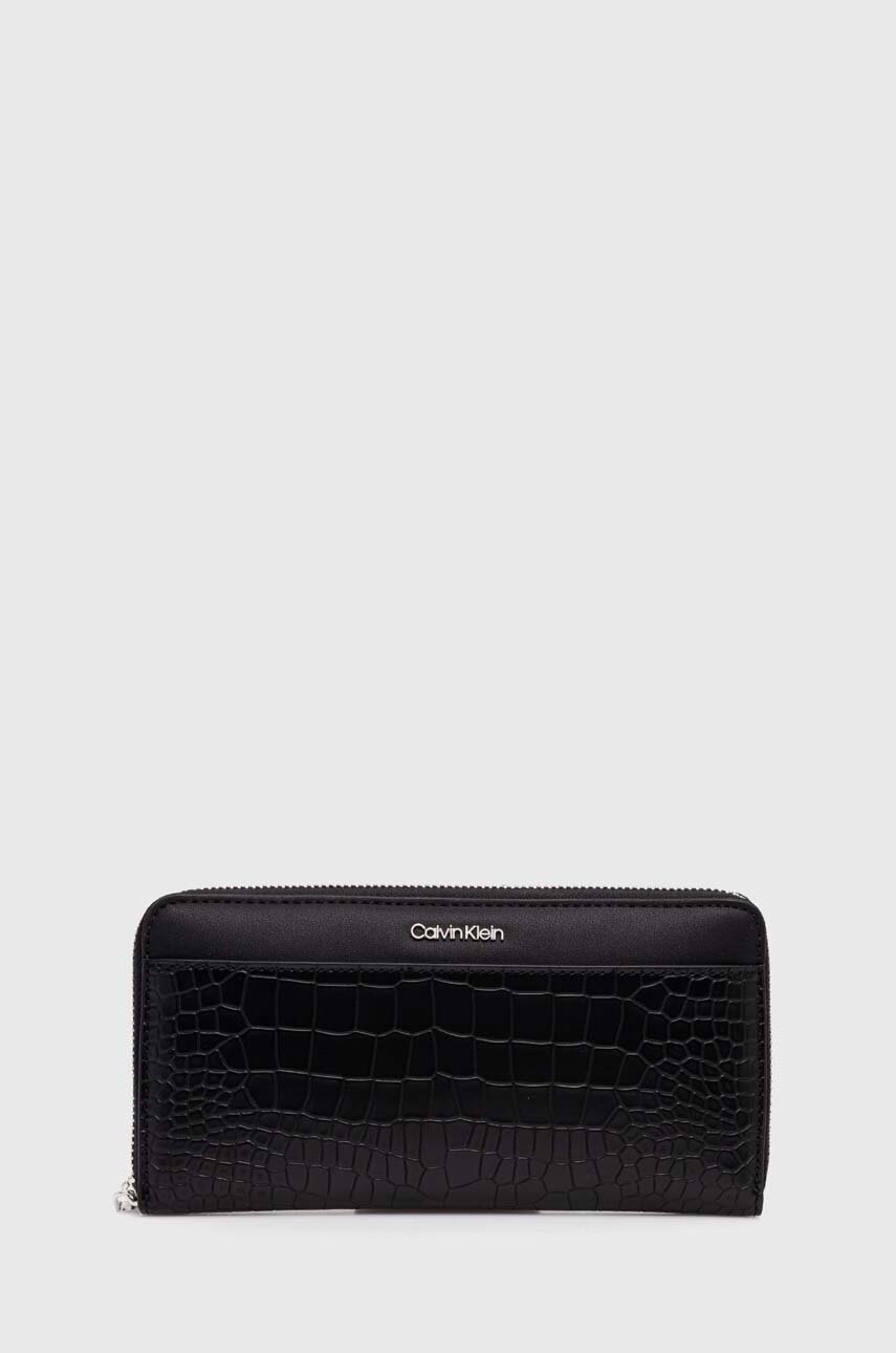 

Портмоне Calvin Klein дамски в черно K60K612356, Черен