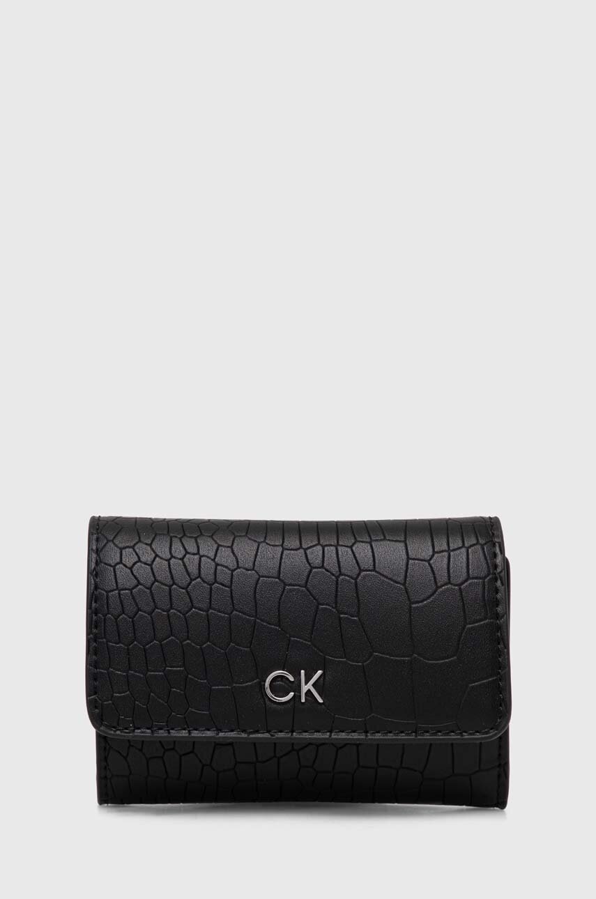 

Портмоне Calvin Klein дамски в черно K60K612636, Черен
