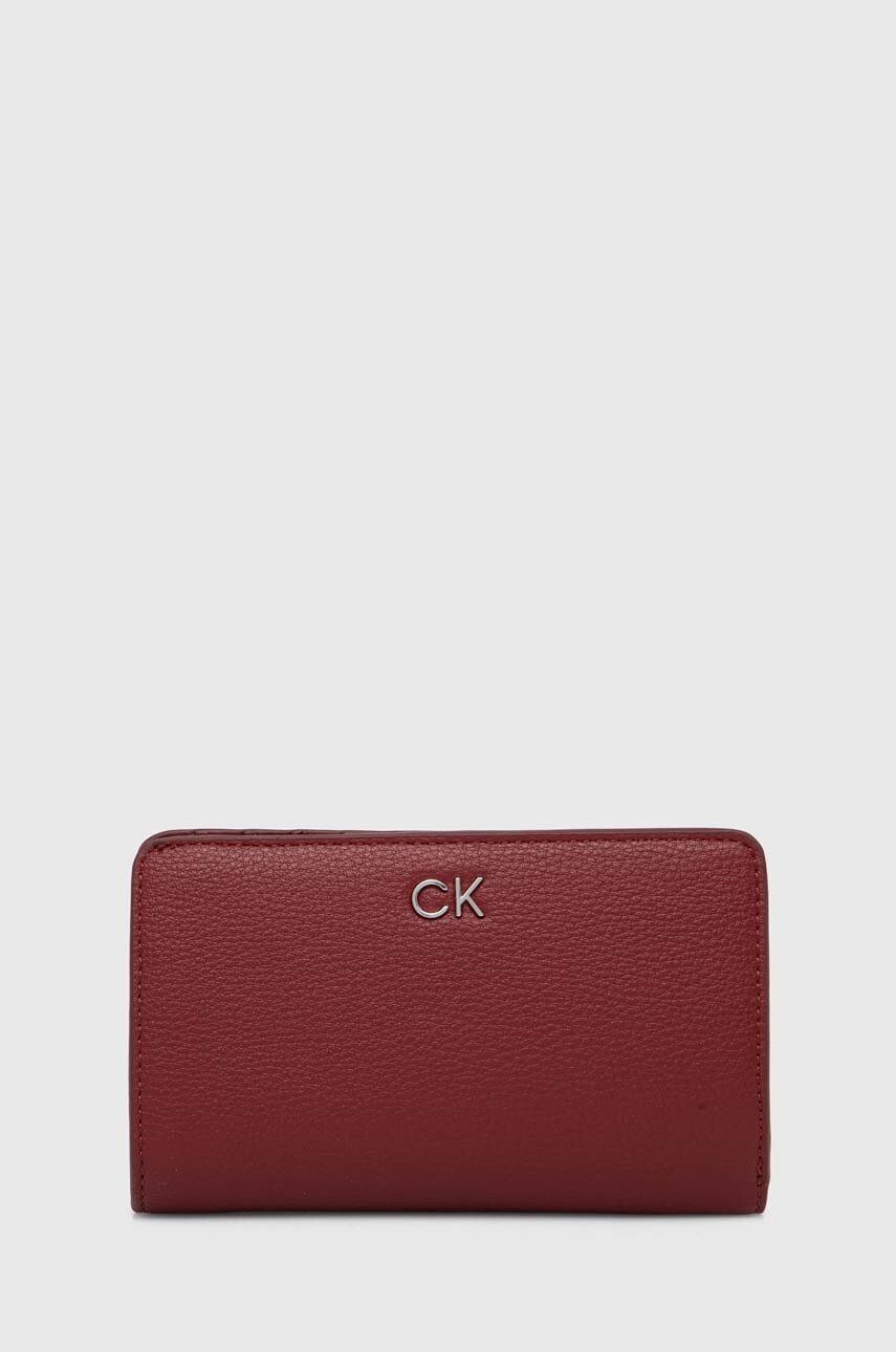 

Портмоне Calvin Klein дамски в червено K60K612638, Бордо