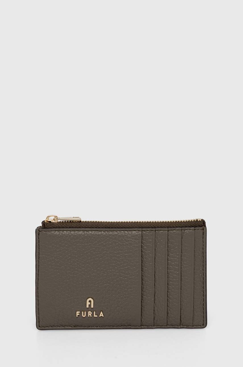 

Кожен калъф за карти Furla в зелено WP00310 HSF000 2810S, Зелен