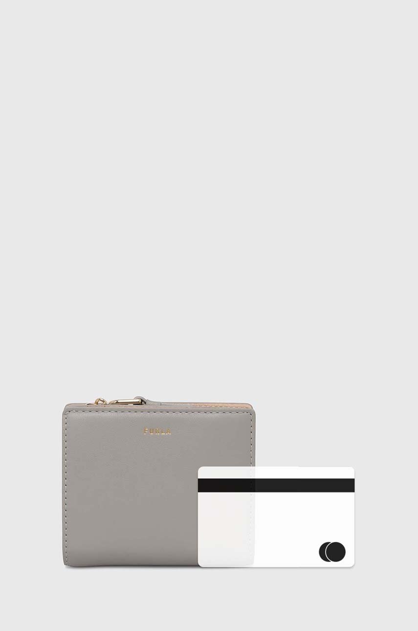 Шкіряний гаманець Furla жіночий колір сірий WP00451 BX2045 3291S 