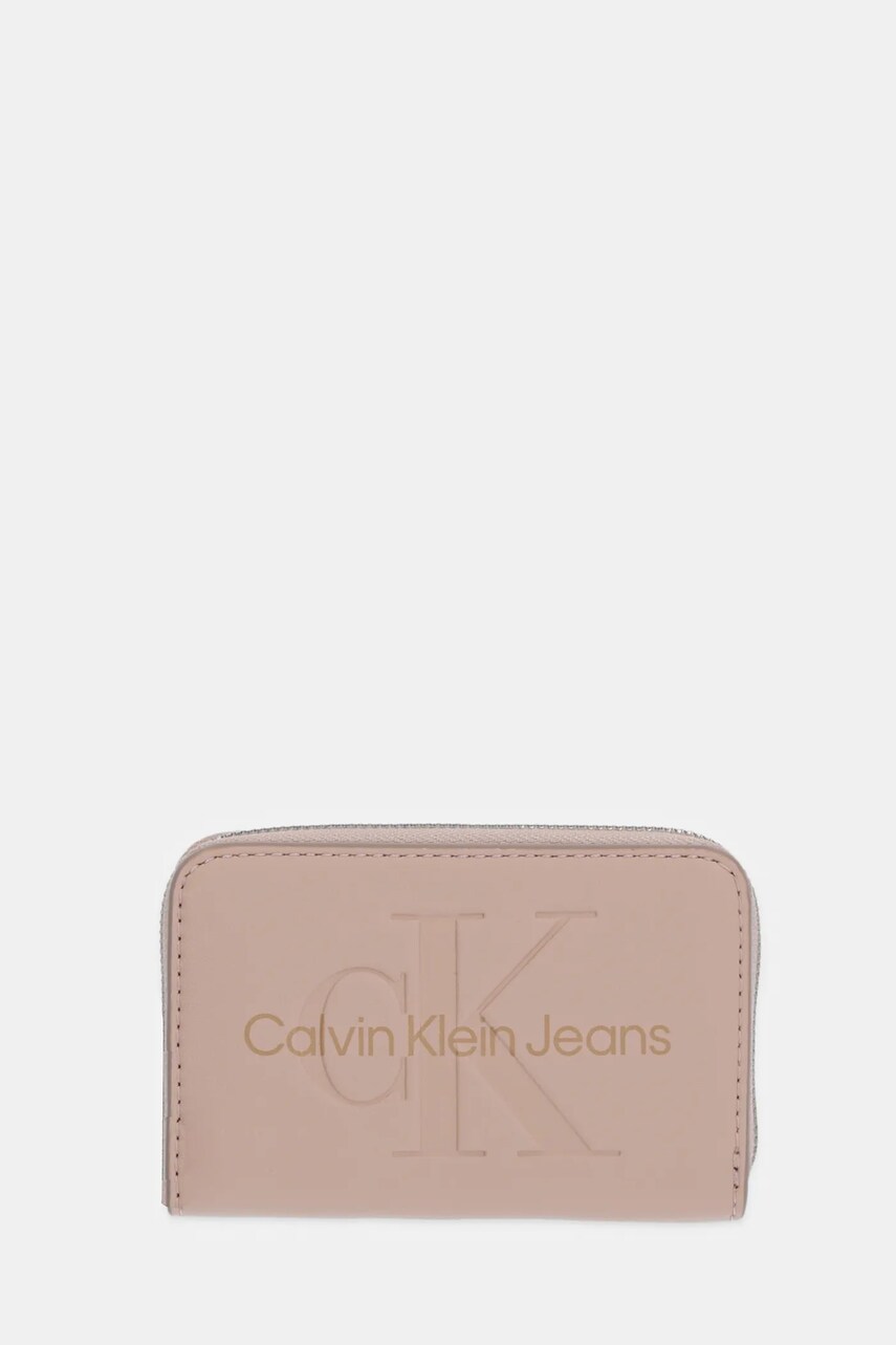 Levně Peněženka Calvin Klein Jeans černá barva, K60K612255