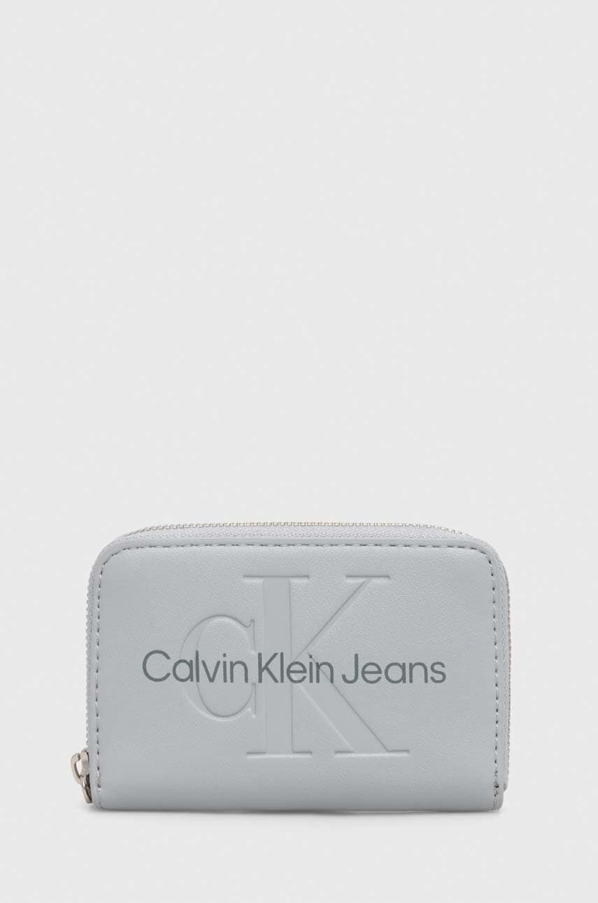 Levně Peněženka Calvin Klein Jeans modrá barva, K60K612255