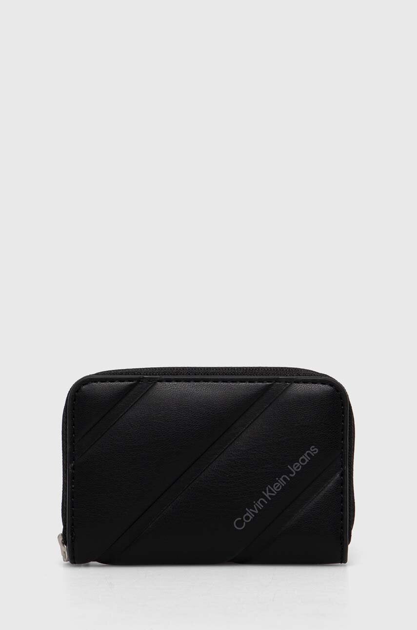 Levně Peněženka Calvin Klein Jeans černá barva, K60K612256