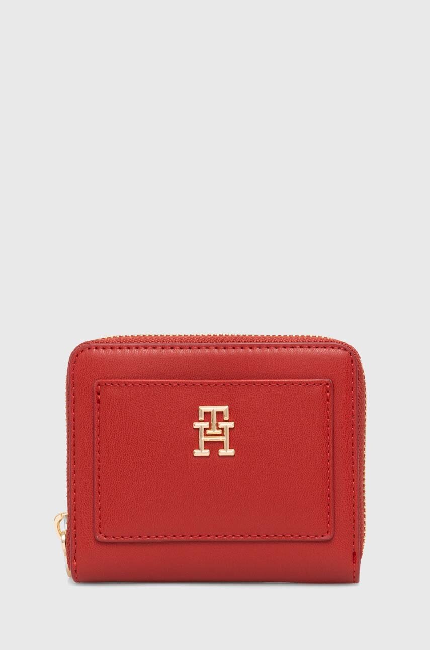 

Портмоне Tommy Hilfiger дамски в червено AW0AW16722, Червен
