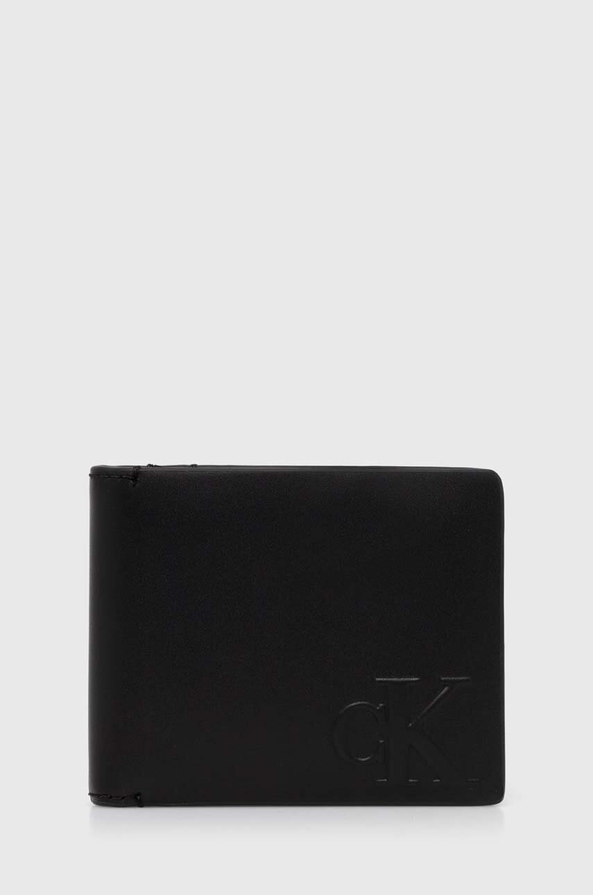

Кожен портфейл Calvin Klein Jeans дамски в черно K50K512061, Черен