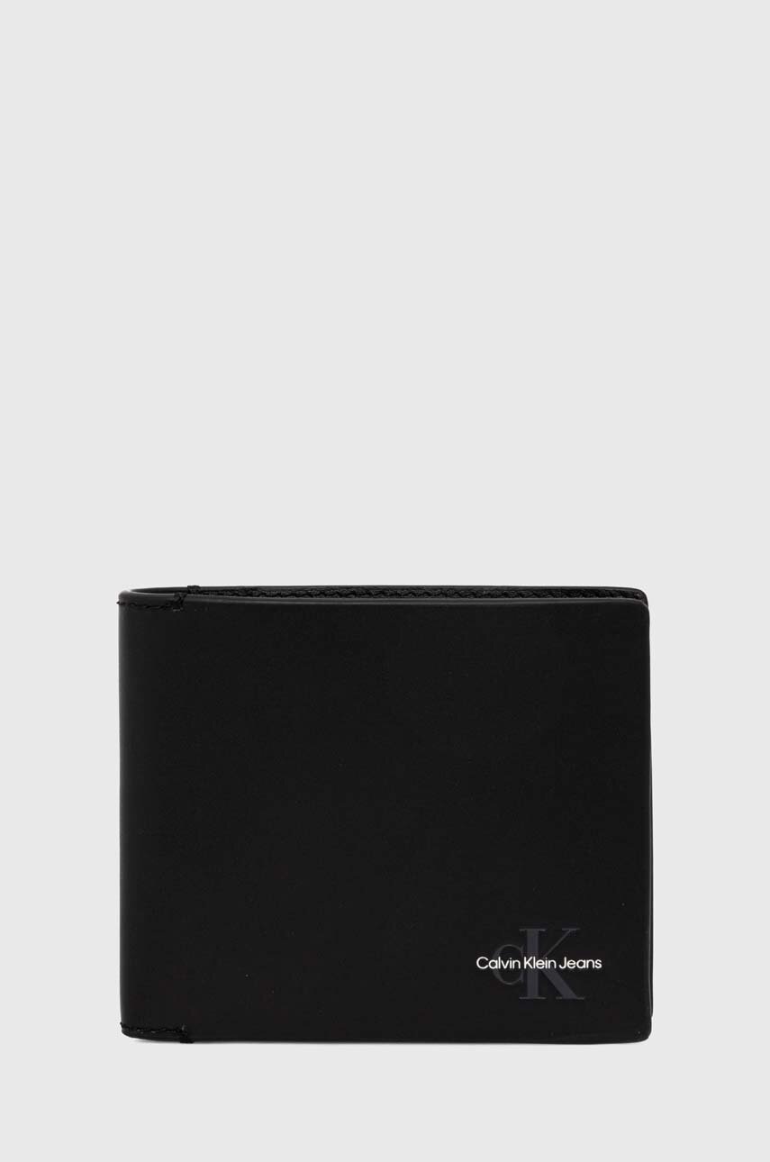 

Кожен портфейл Calvin Klein Jeans дамски в черно K50K512171, Черен