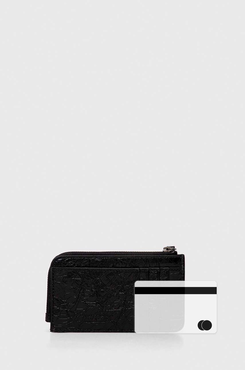 Δερμάτινο πορτοφόλι Gianni Chiarini γυναικείο, χρώμα: μαύρο, PF 5085 NPK φωτογραφία