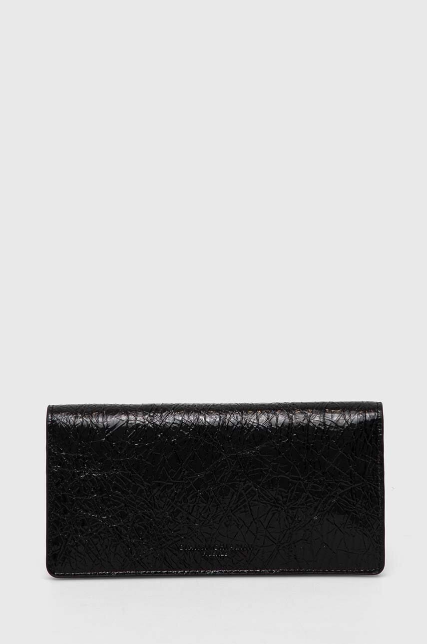 Gianni Chiarini portofel de piele femei, culoarea negru, PF 5041 NPK Gianni Chiarini portofel de piele femei, culoarea negru, PF 5041 NPK