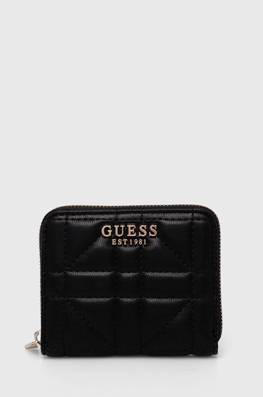 

Портмоне Guess ASSIA дамски в черно SWQG84 99370, Черен