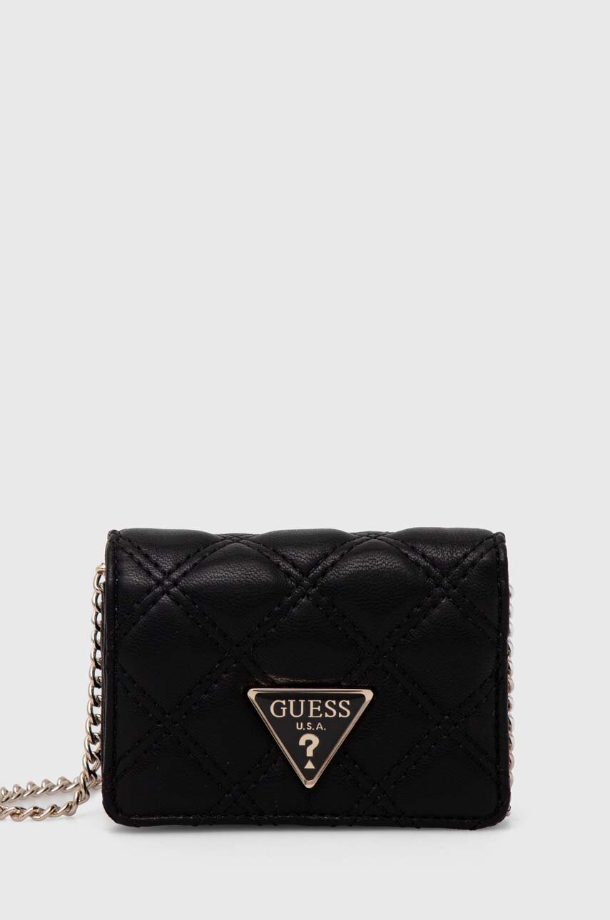 

Портмоне Guess GIULLY дамски в черно SWQG87 48860, Черен