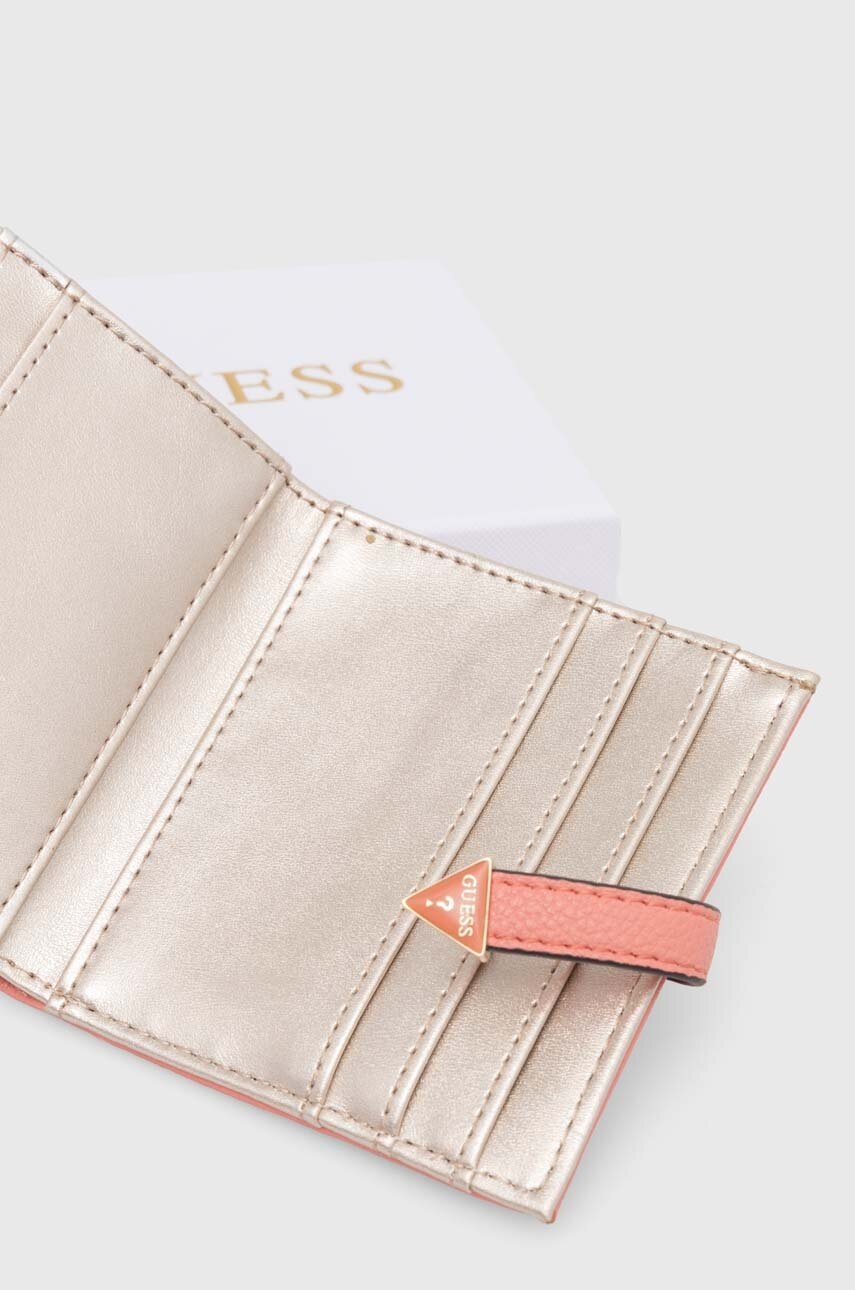 Πορτοφόλι Guess LAUREL χρώμα: πορτοκαλί, SWBG85 00520 φωτογραφία