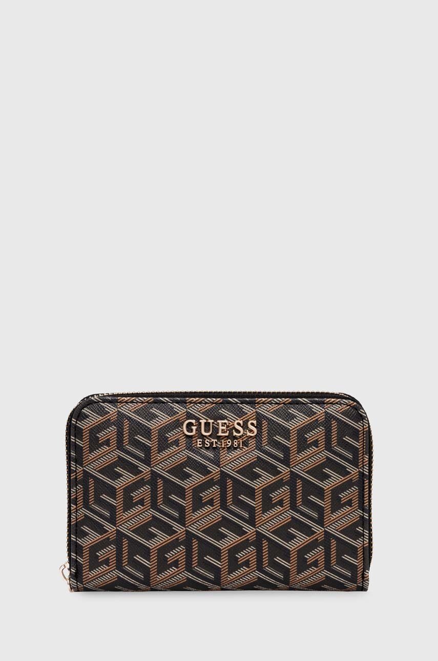 

Портмоне Guess LAUREL дамски в черно SWCU85 00400, Кафяв