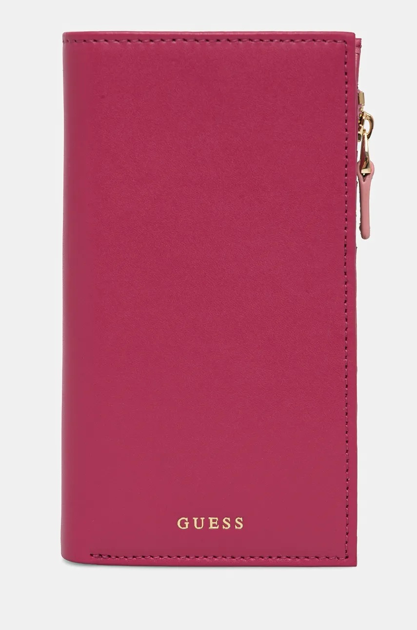 

Кожен портфейл Guess дамски в розово RW1653 P4301, Розов