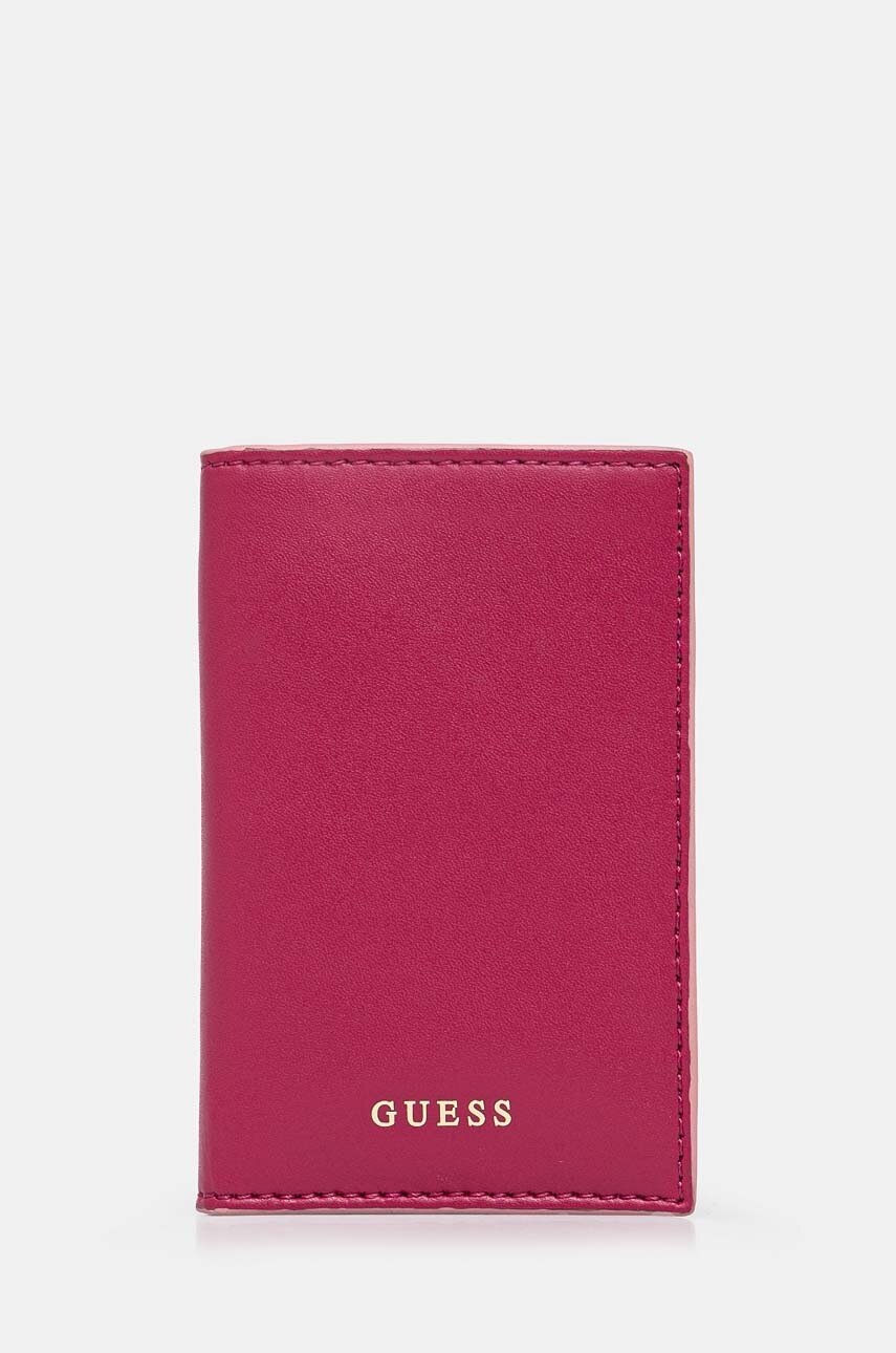 

Кожен калъф за карти Guess в розово RW1654 P4301, Розов