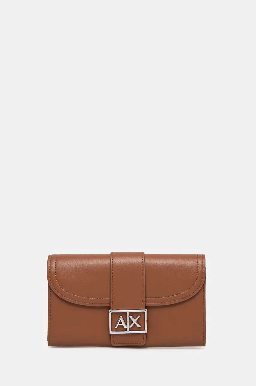 

Портмоне Armani Exchange дамски в кафяво 948484 4F788, Кафяв