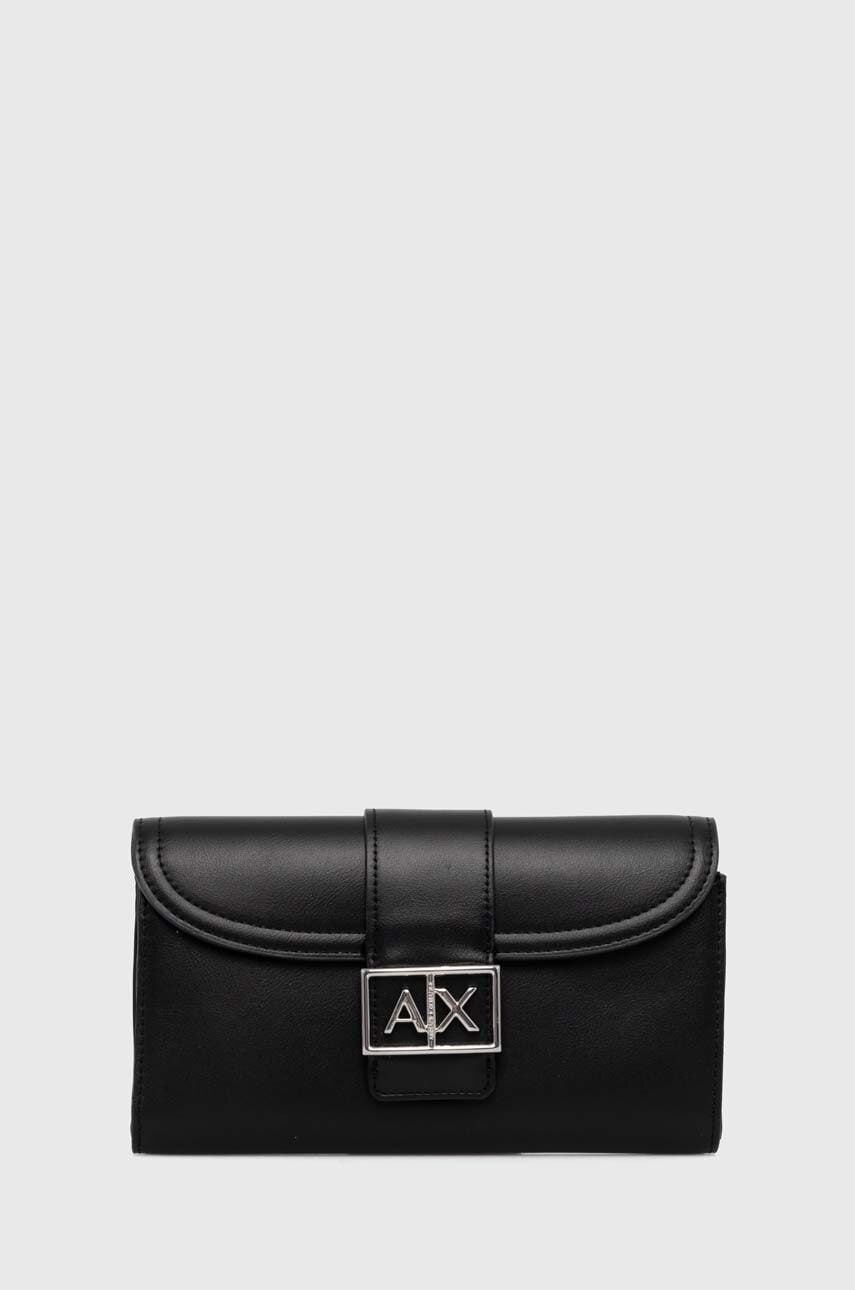 

Портмоне Armani Exchange дамски в черно 948484 4F788, Черен
