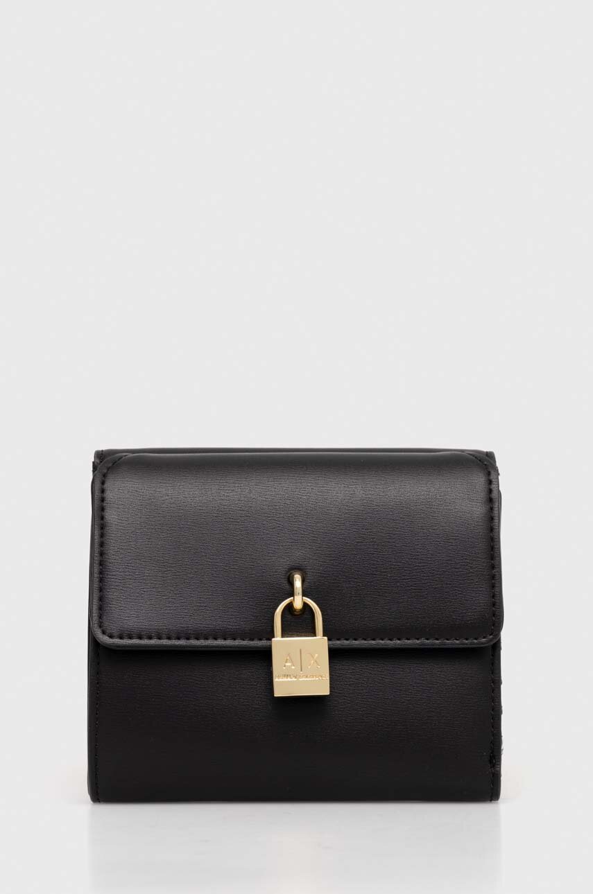 

Портмоне Armani Exchange дамски в черно 948530 4F779, Черен