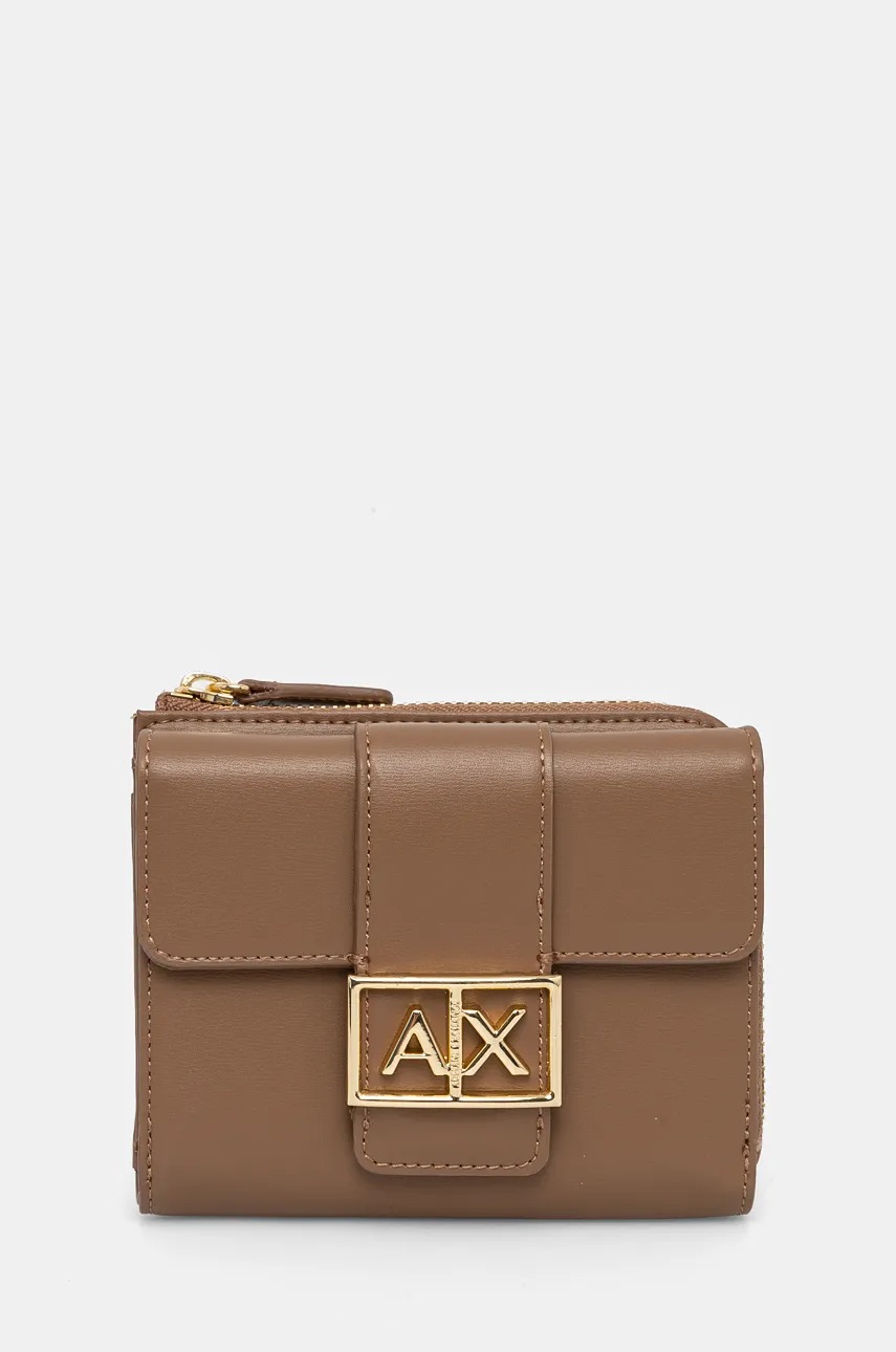 

Портмоне Armani Exchange дамски в кафяво 948570 4F786, Кафяв