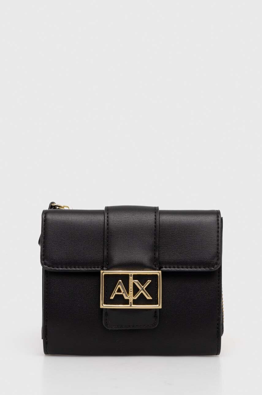 Armani Exchange portofel femei, culoarea negru, 948570 4F786