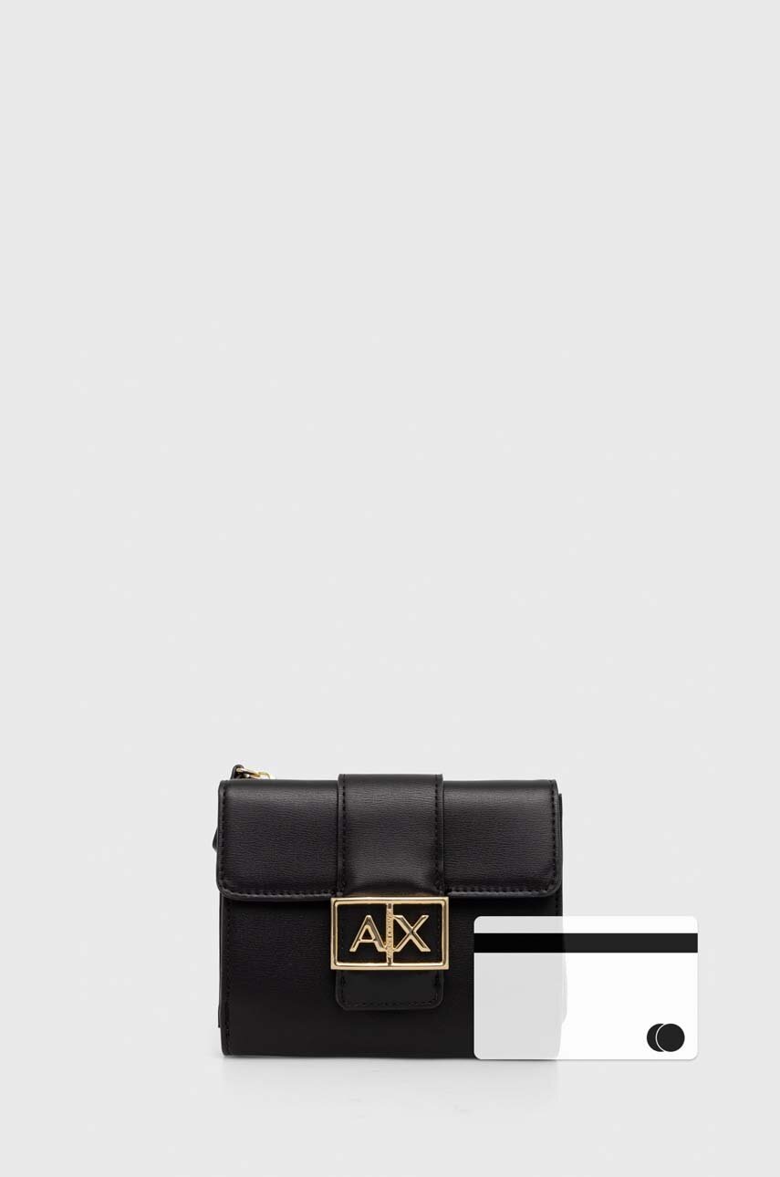 Гаманець Armani Exchange жіночий колір чорний 948570 4F786 