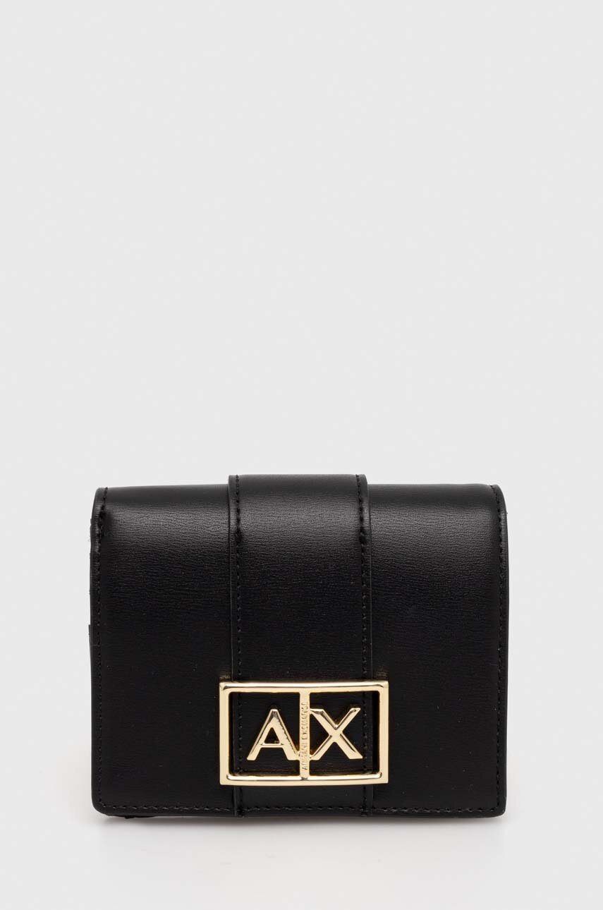 

Портмоне Armani Exchange дамски в черно 948600 4F786, Черен