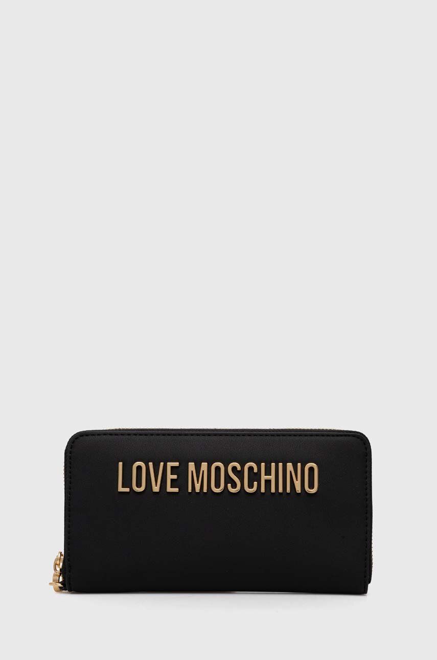 Love Moschino portofel femei, culoarea negru, JC5620PP1LKD0000