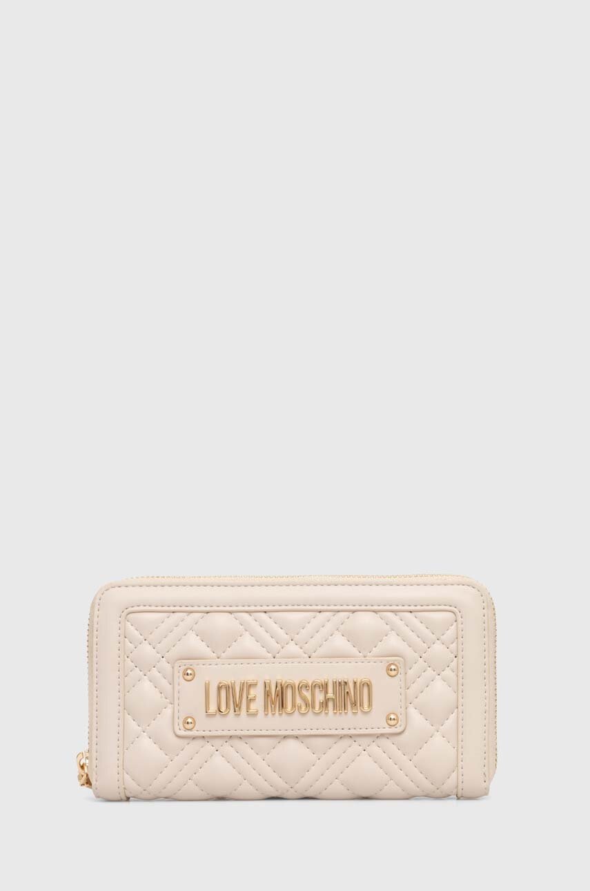 

Портмоне Love Moschino дамски в бежово JC5600PP1LLA0000, Бежов