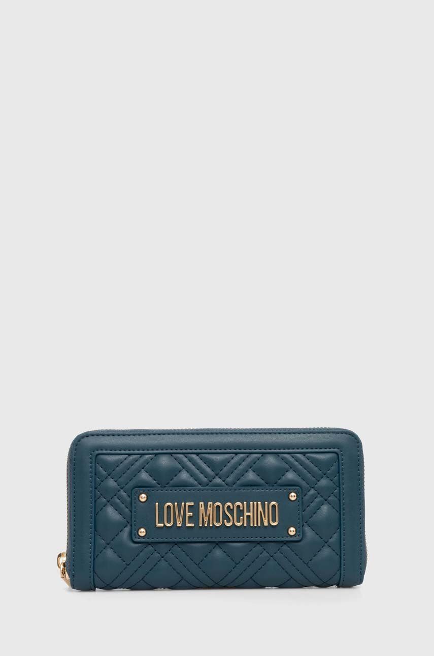 Love Moschino portofel femei, culoarea verde, JC5600PP1LLA0000