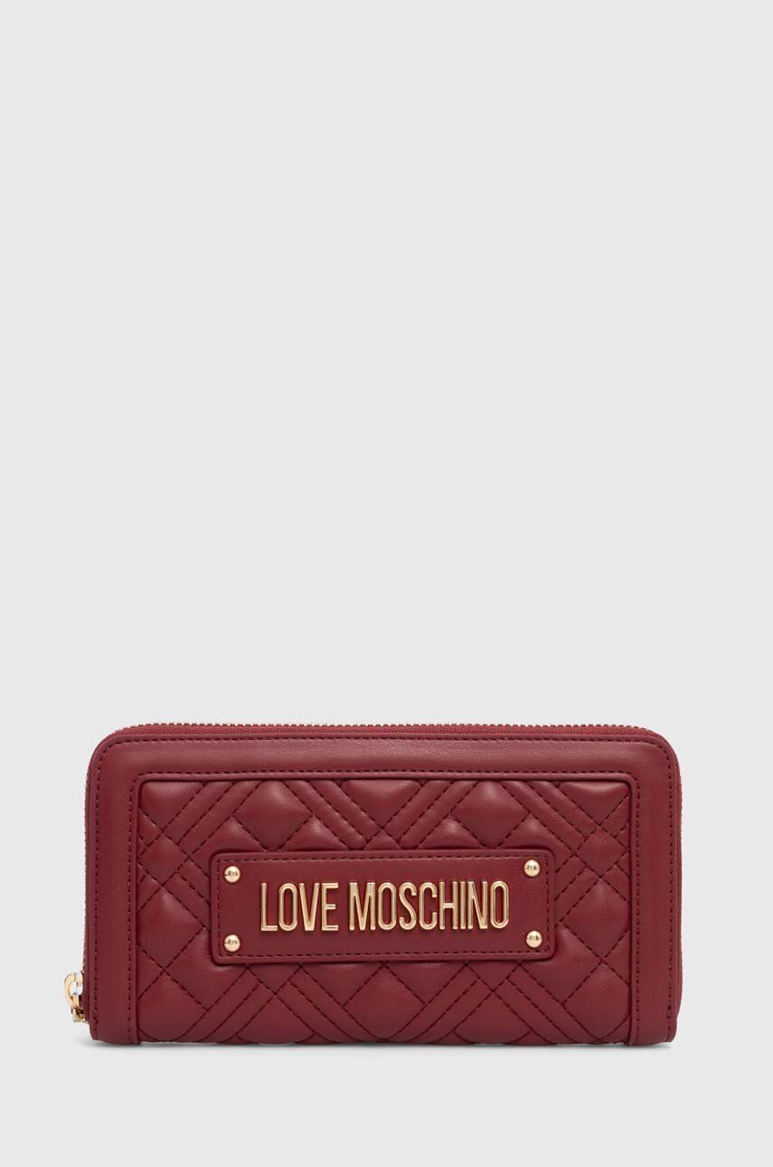 Love Moschino portofel femei, culoarea bordo, JC5600PP1LLA0000