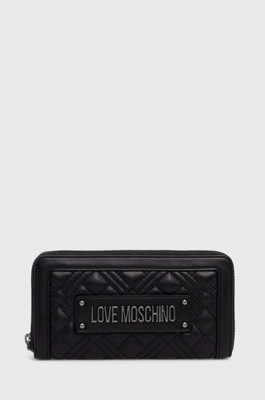 Love Moschino portofel femei, culoarea negru, JC5600PP1LLA0000
