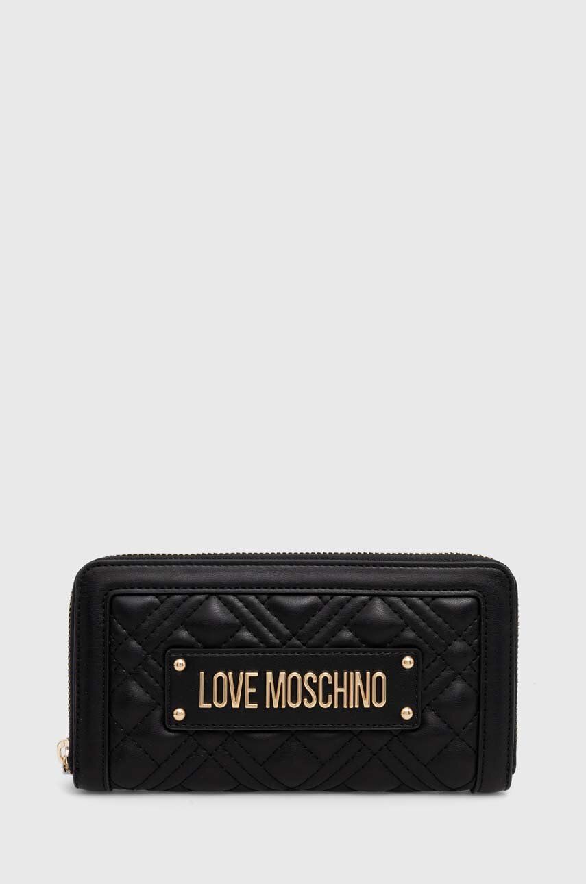 Love Moschino portofel femei, culoarea negru, JC5600PP1LLA0000
