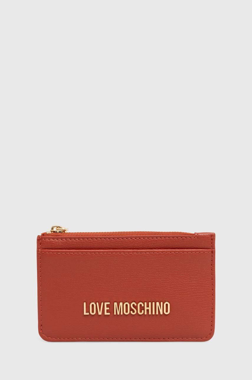 Love Moschino portofel femei, culoarea portocaliu, JC5614PP1LLD0000