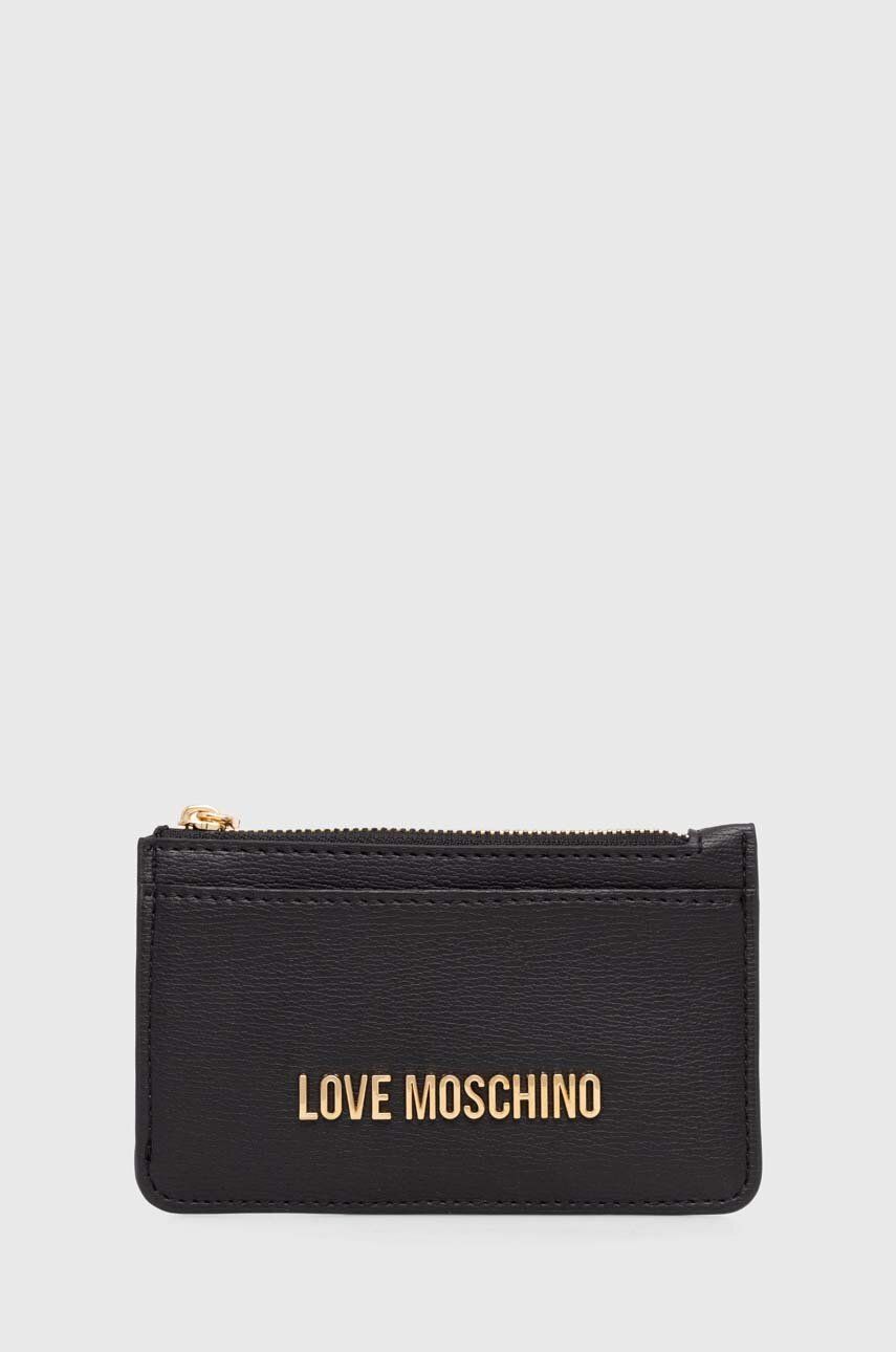 Love Moschino portofel femei, culoarea negru, JC5614PP1LLD0000