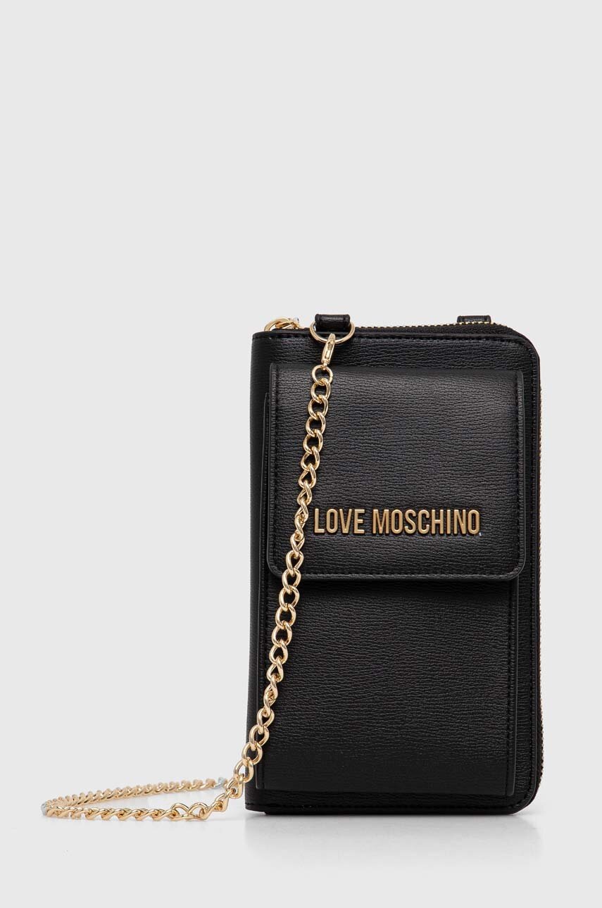 

Портмоне Love Moschino дамски в черно JC5701PP1LLD0000, Черен