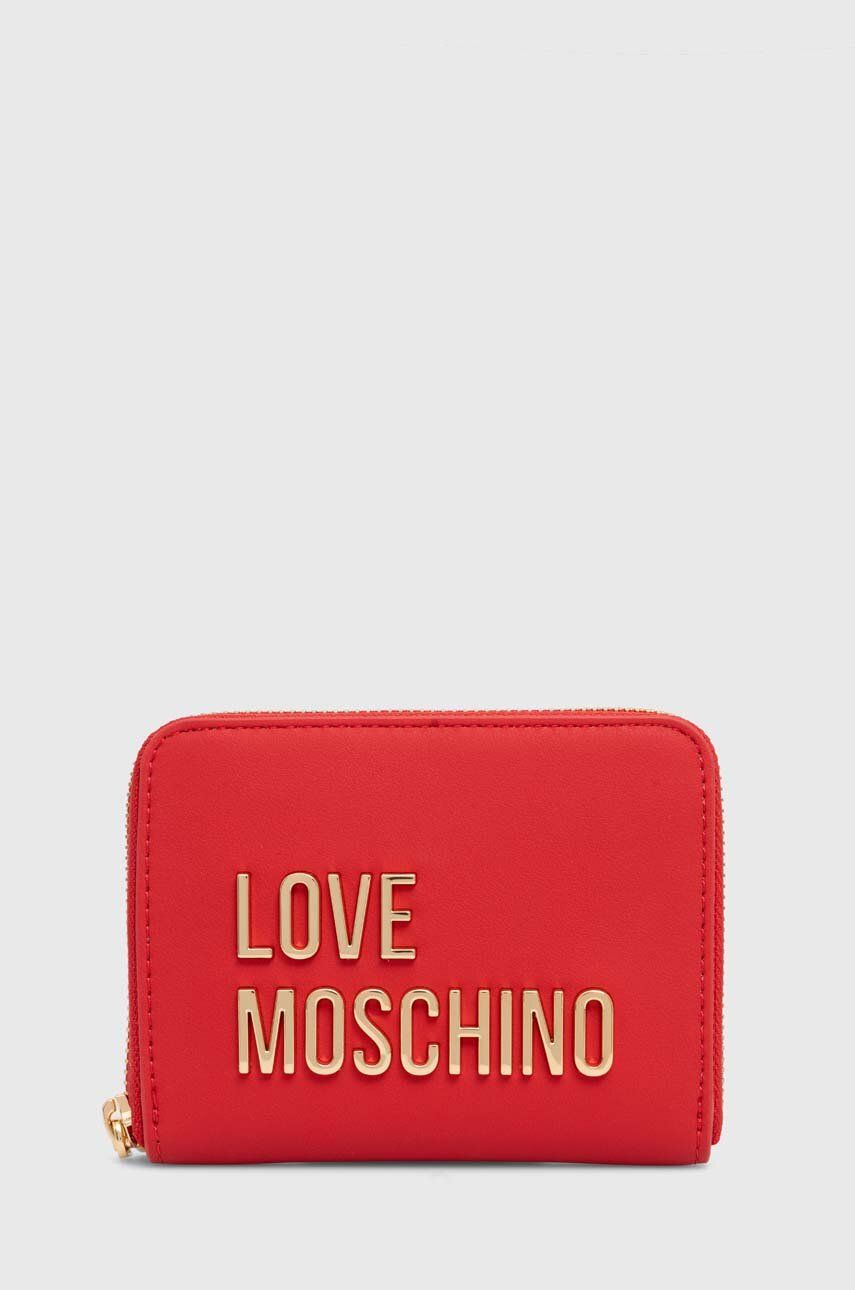 Love Moschino portofel femei, culoarea rosu, JC5613PP1LKD0000