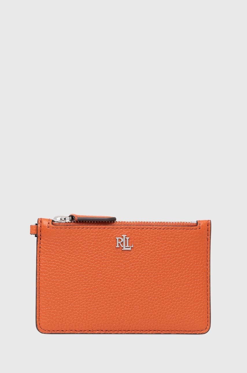

Кожен калъф за карти Lauren Ralph Lauren в оранжево 432947628, Оранжев