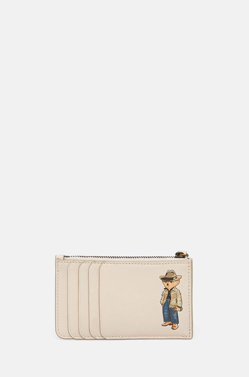 

Кожен калъф за карти Polo Ralph Lauren в бежово 427943238, Бежов